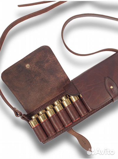 Патронташ Holster двухрядный 24х12к кожа