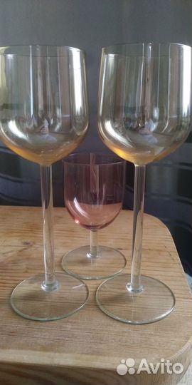 Рюмки из цветного стекла СССР