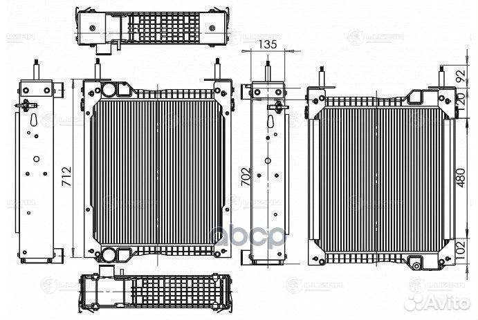 Радиатор охл. для с/т Volvo BL60/61/70/71