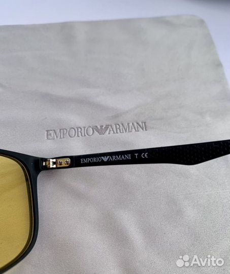 Очки emporio armani желтые поляризационные