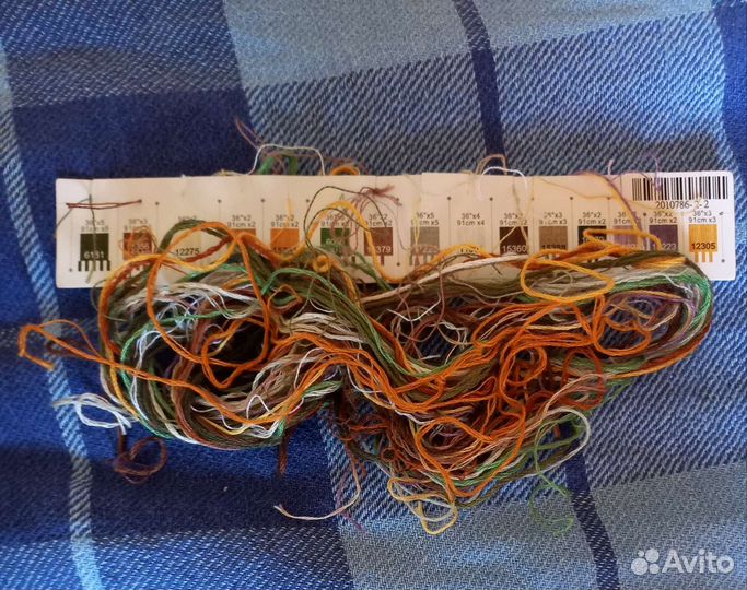 Dimensions остатки от набора для вышивания