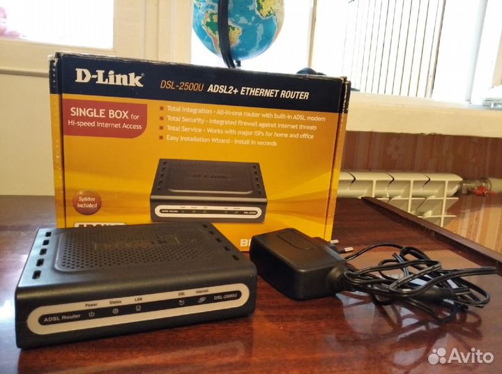 Маршрутизатор D-Link DSL-2500U adsl2+