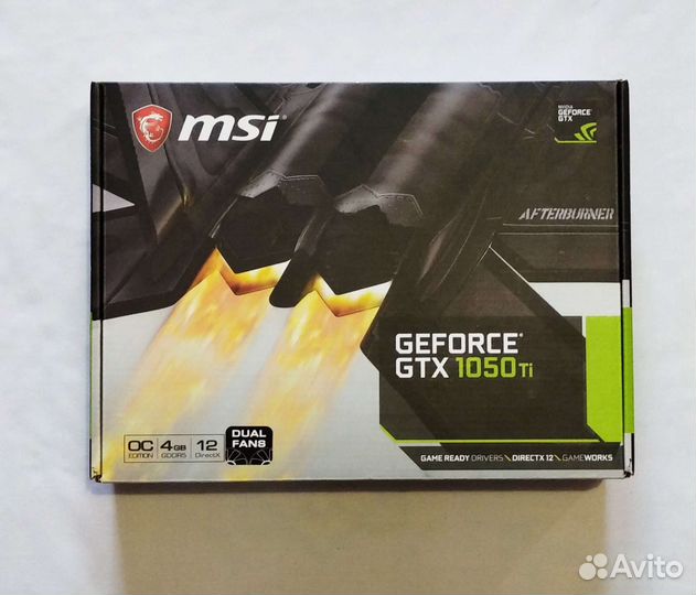 Видеокарта MSI GeForce GTX 1050 Ti 4GT