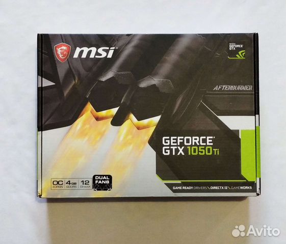 Видеокарта MSI GeForce GTX 1050 Ti 4GT