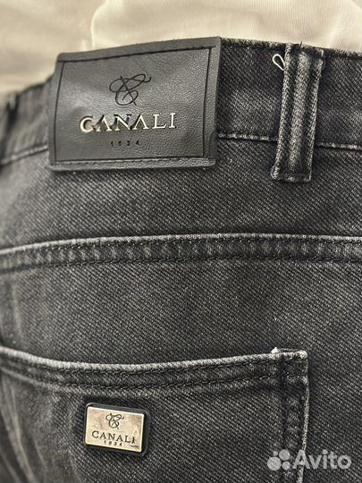 Джинсы чёрные canali