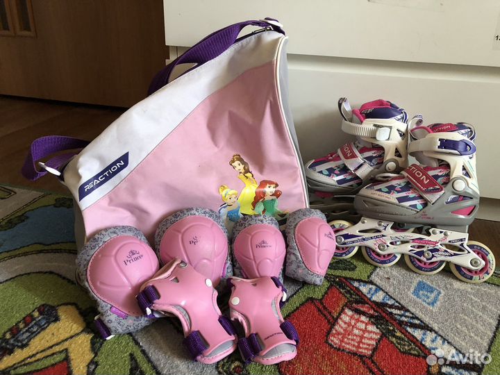 Роликовые коньки детские раздвижные