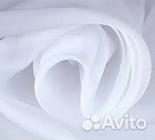 Штора-вуаль белая