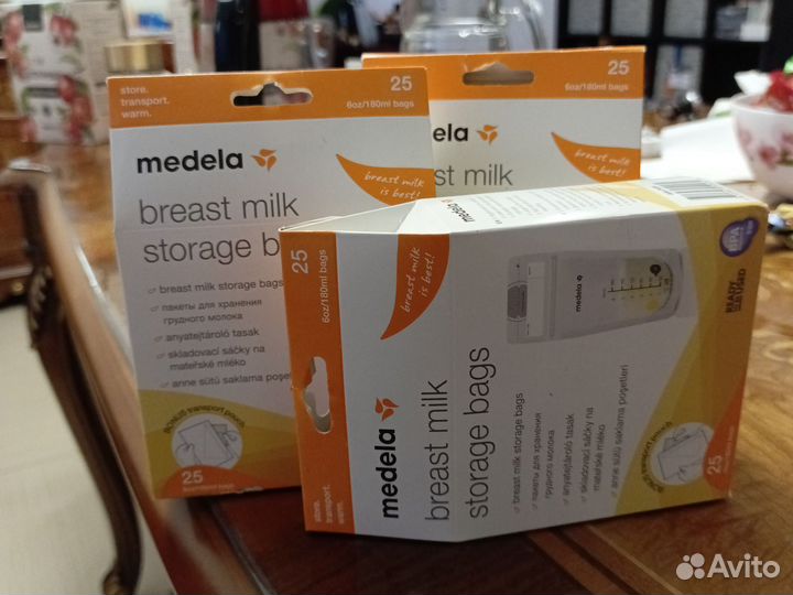 Пакеты для грудного молока medela