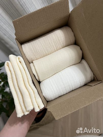 Наборы муслиновый полотенце и платочек