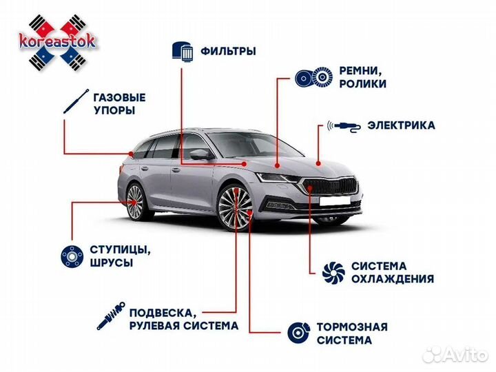 Фонарь задний RH в крыло для Chevrolet Lacetti