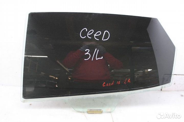 Стекло двери задней левой Kia Ceed JD (2012—2015)