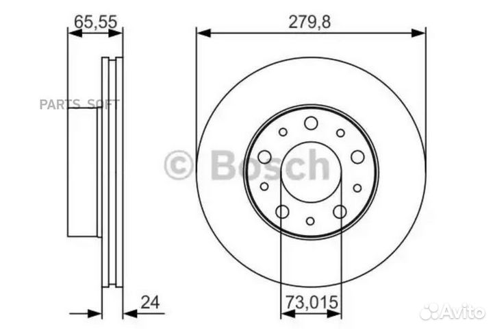 Диск тормозной