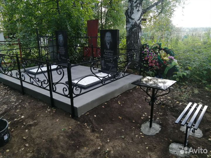 Благоустройство мест захоронений. Работаю сам