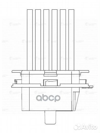 Резистор вентилятора отопителя LFR1502 luzar
