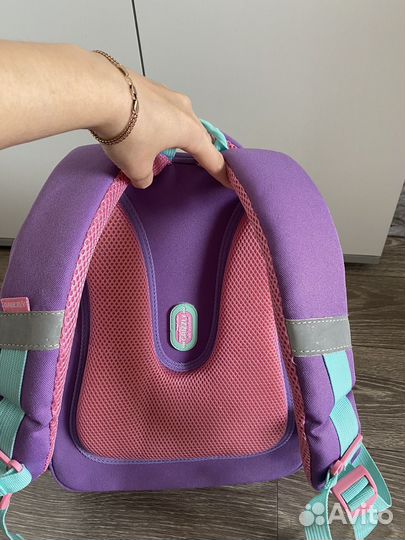 Школьный рюкзак для девочки grizzly ортопедический