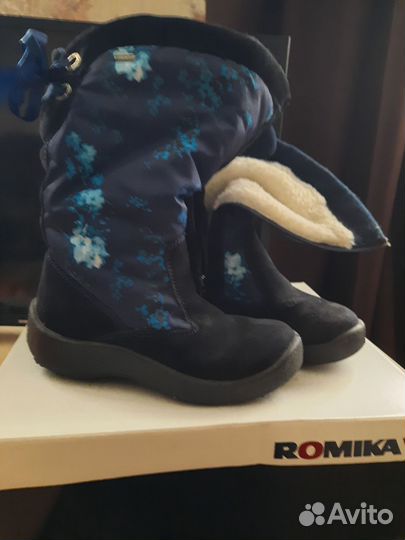 Зимние сапоги детские размер 34