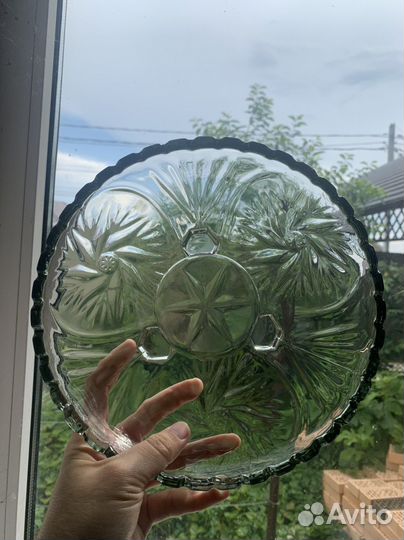 Ваза цветное стекло СССР