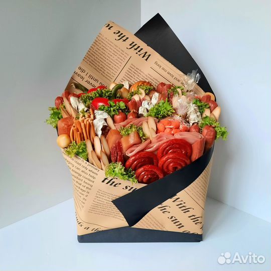 Мясной конверт/мужской букет