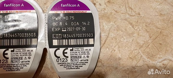 Контактные линзы 2 недельные +0,75 8,4