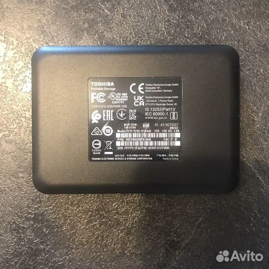 Внешний жесткий диск toshiba 2 Tb