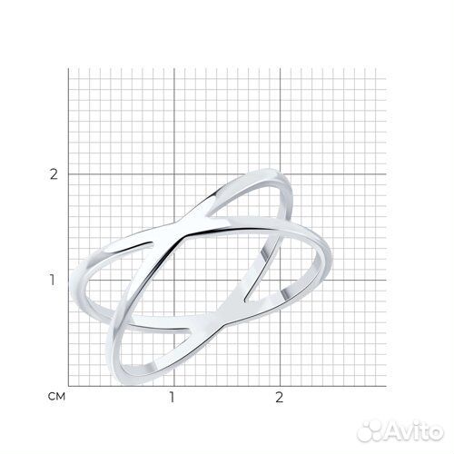 Кольцо sokolov из серебра, 94013775, р.19,5