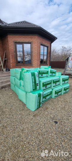 Утепление дома эковатой