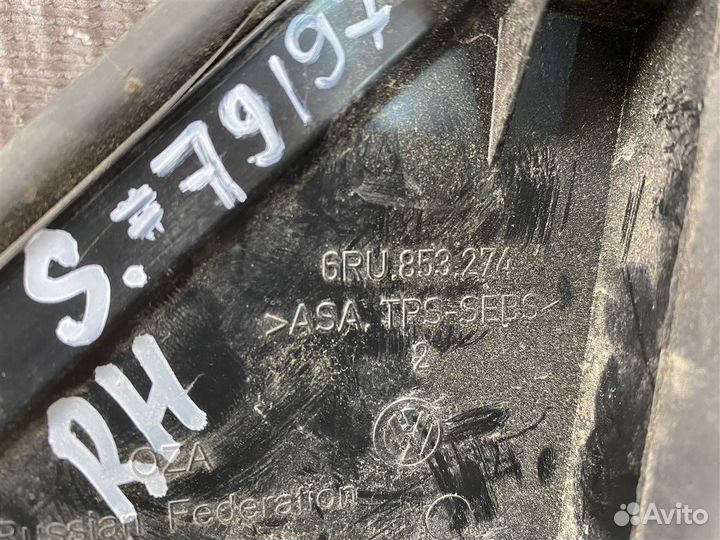 Заглушка крыла передняя правая Volkswagen Polo