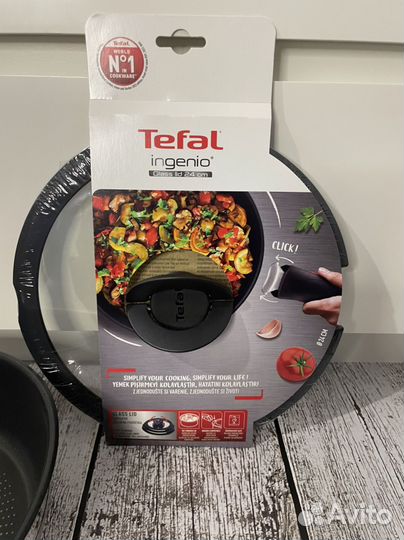 Сотейник tefal ingenio emotion 24см с крышкой