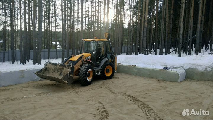 Аренда (услуги) экскаватора погрузчика JCB-4CX