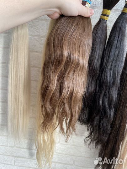 Волосы натуральные срез