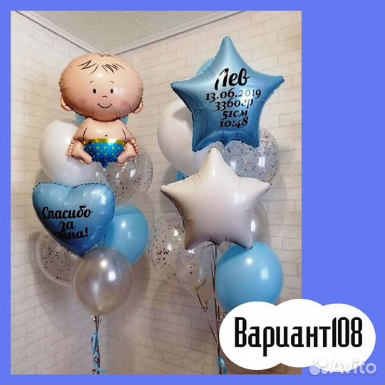 Воздушные Шары на Выписку из Роддома