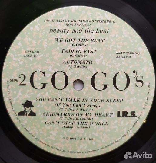 LP - GO-GOS - Beauty And The Beat (Japan) - 1981