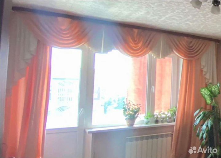 Шторы с ламбрекеном, тюль