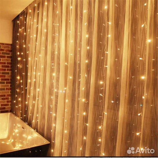Гирлянда светодиодная Штора/Занавес/Дождь