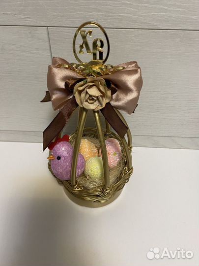 Пасхальное интерьерное яйцо