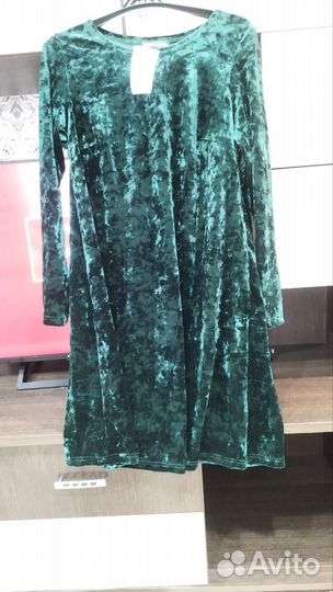 Женское платье велюр