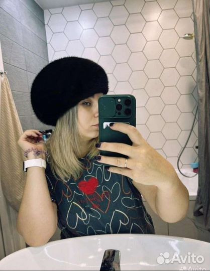 Берет. Шапка Норка и туфли