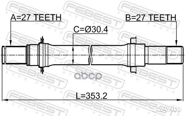 Полуось левая honda honda HR-V 0312-hrvmtlh 031