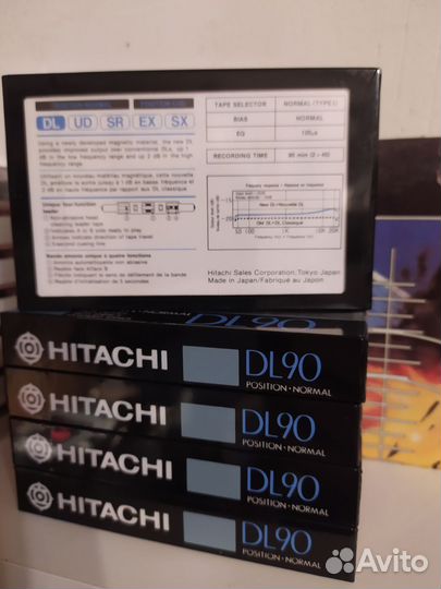 Аудиокассеты hitachi 5 штук