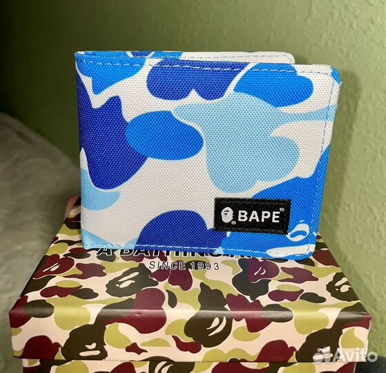 Кошелёк Bape голубой