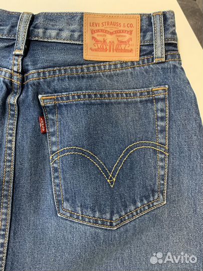 Джинсовая юбка levis