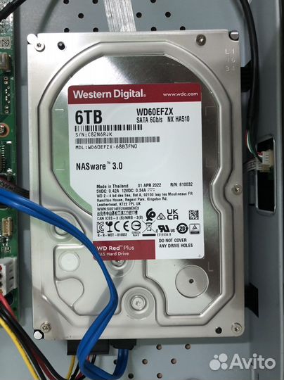 Ip видеорегистратор HiWatch DS-N308P(C) +HDD 6TB