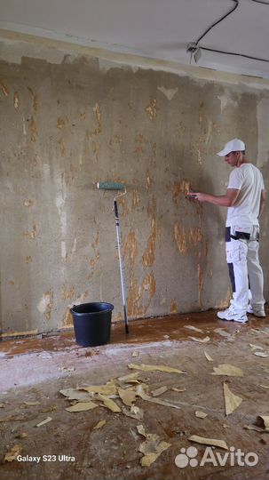 Шпаклевка стен. Малярные работы. Ремонт квартир