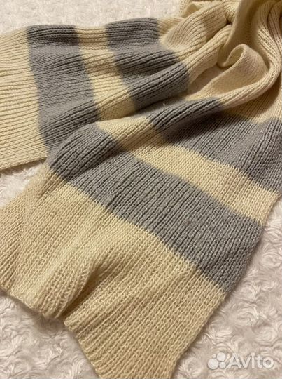 Шарф винтажный из натуральной шерсти