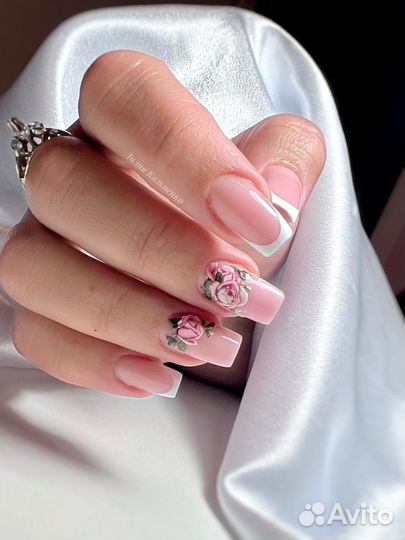 Маникюр наращивание ногтей