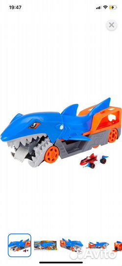 Набор игровой Hot Wheels голодная акула