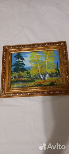 Картина янтарем