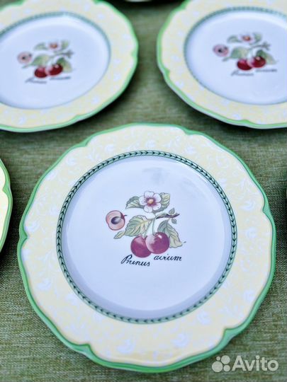 Набор тарелок в стиле villeroy&boch