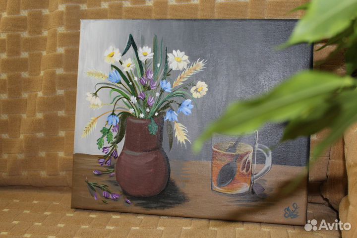 Картина акрилом на холсте