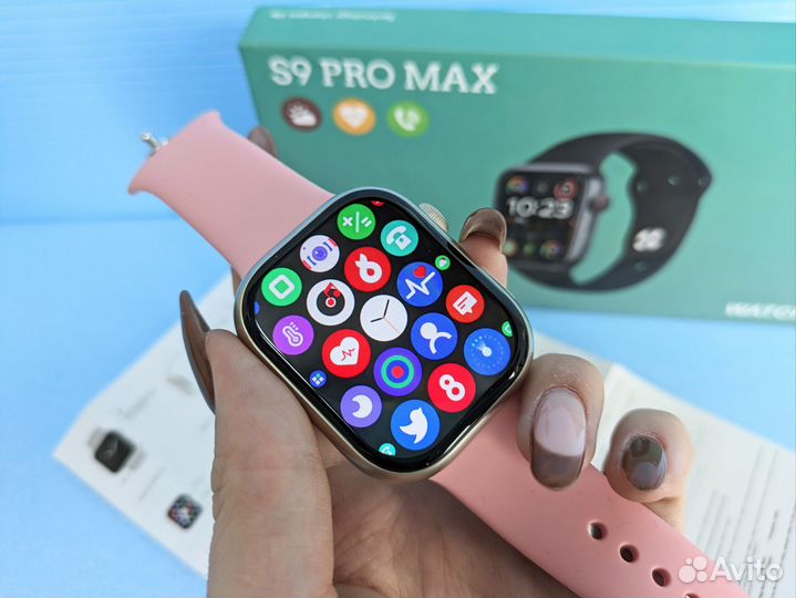 Смарт часы S9 про 2 ремешка 49mm экран